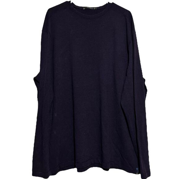 Agave Denim Smith Standard Fit Thermal Shirt Long Sleeve Crew Neck Purple XXL - Picture 1 of 5